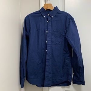 Men’s Dockers Navy Blue Button Up!